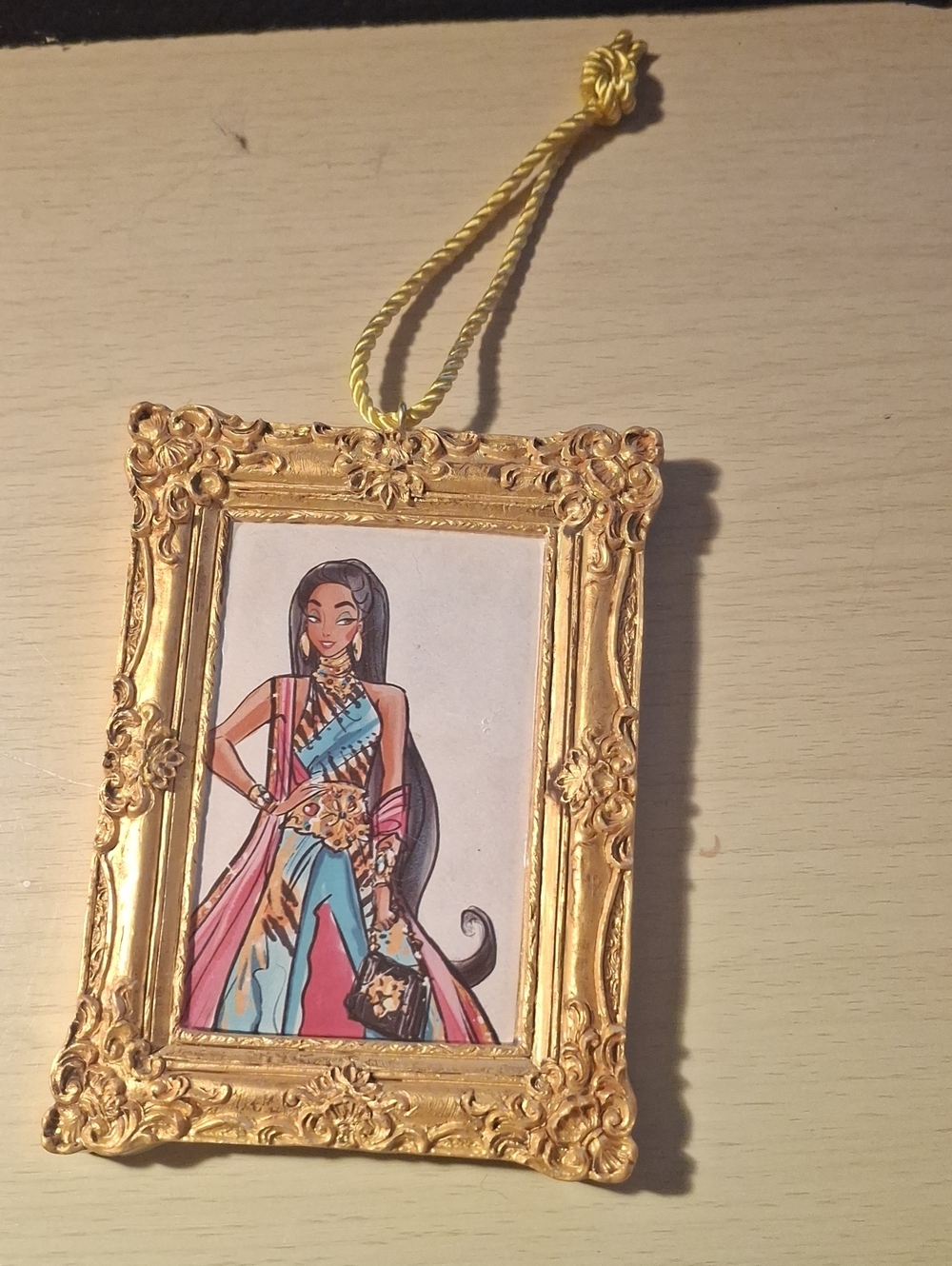 Disney Designer Collection Jasmine Frame Ornament